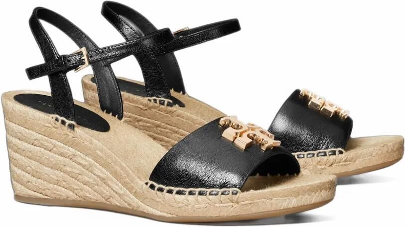 Tory Burch Eleanor wedge espadrilles Zwart - Foto 4
