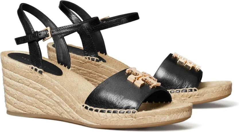 Tory Burch Eleanor wedge espadrilles Zwart - Foto 4