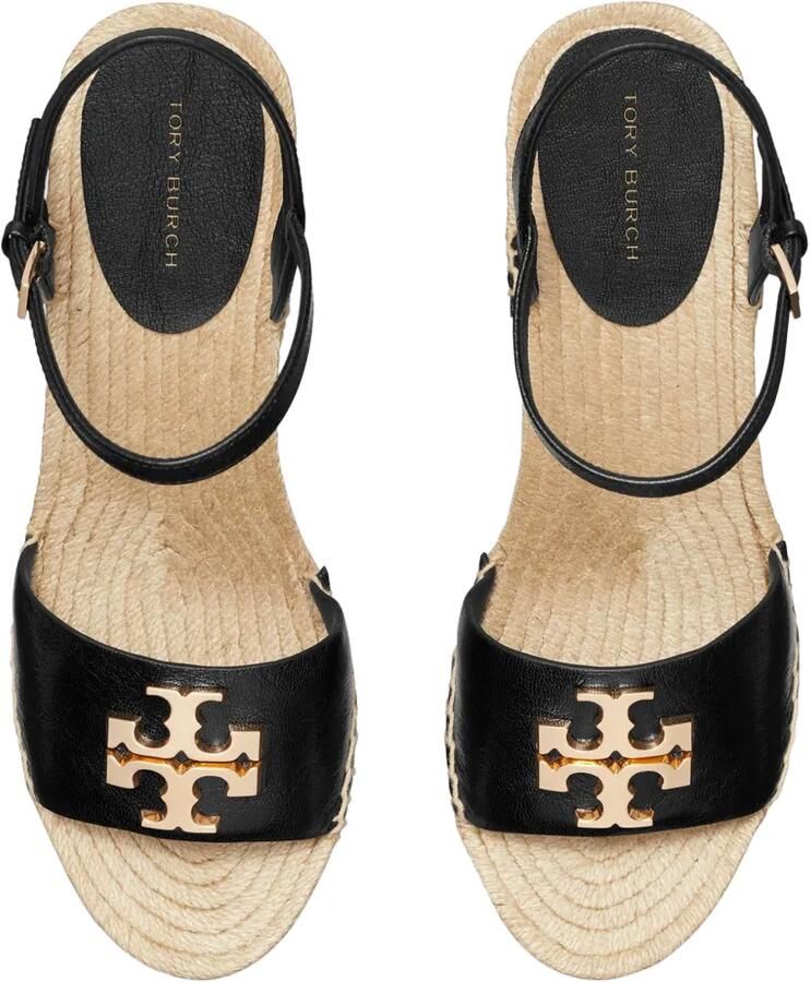 Tory Burch Eleanor wedge espadrilles Zwart - Foto 3