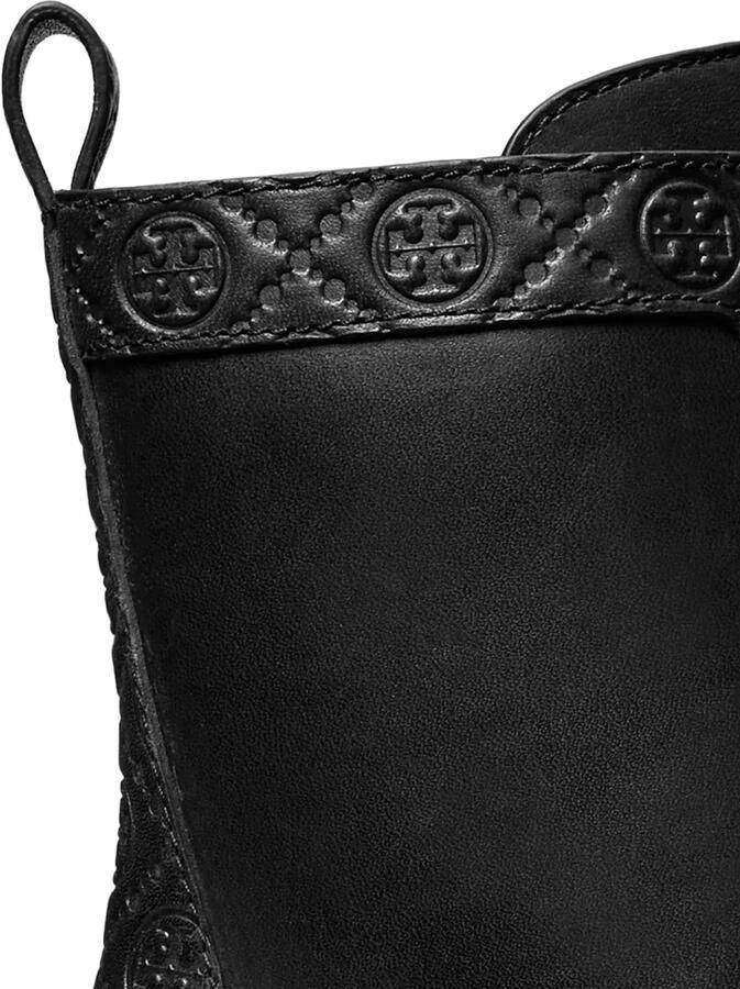 Tory Burch Enkellaarzen met monogram-detail en chunky zool Zwart - Foto 2