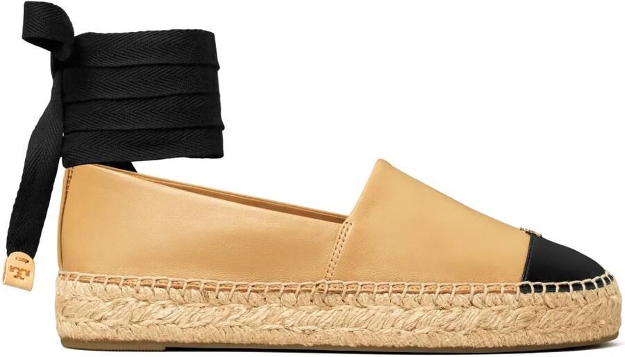 Tory Burch Espadrilles met colourblocking Bruin