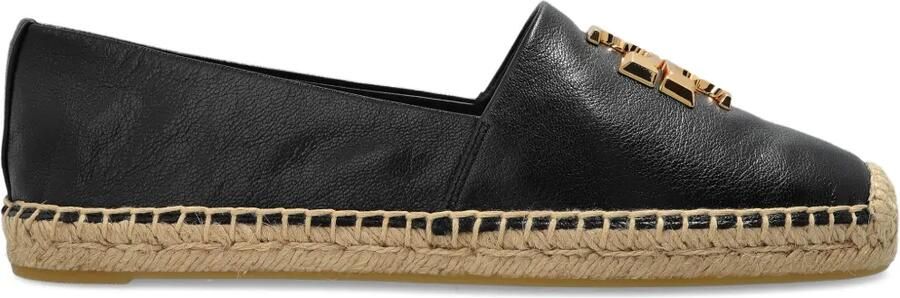 Tory Burch Espadrilles verfraaid met logo Zwart