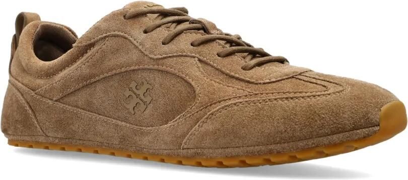 Tory Burch Field leren sneakers Bruin - Foto 4