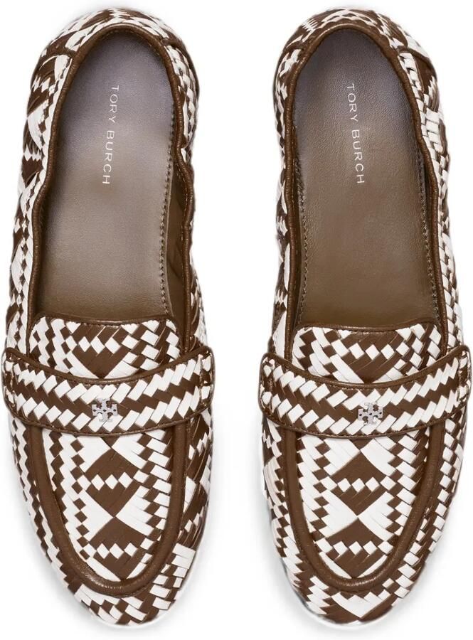 Tory Burch Geweven loafers Bruin - Foto 3