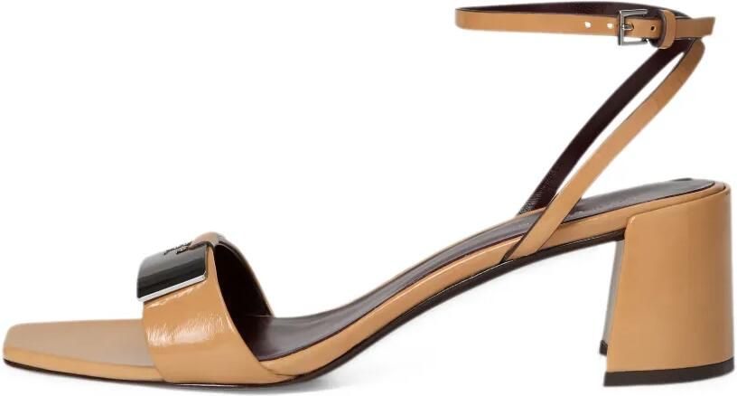 Tory Burch Gigi logo-plaque sandals Beige