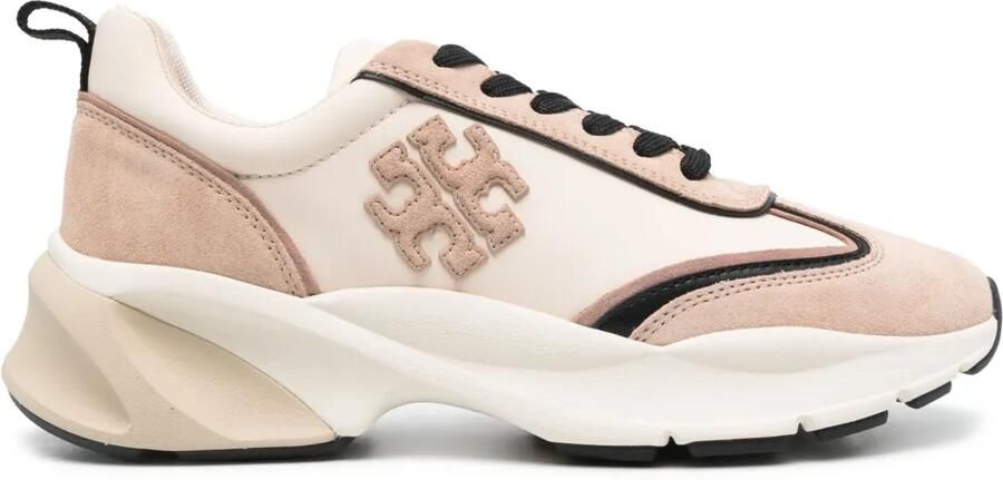Tory Burch Good Luck suède sneakers Beige