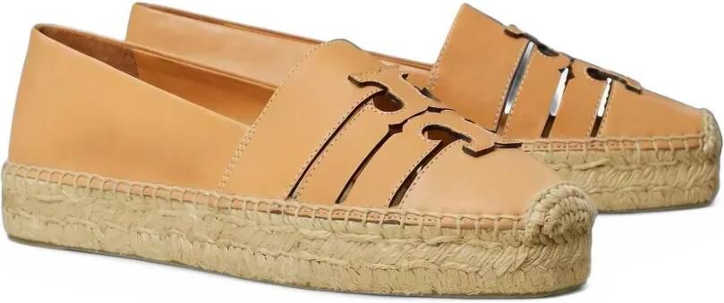 Tory Burch Ines cut-out platform espadrilles Beige