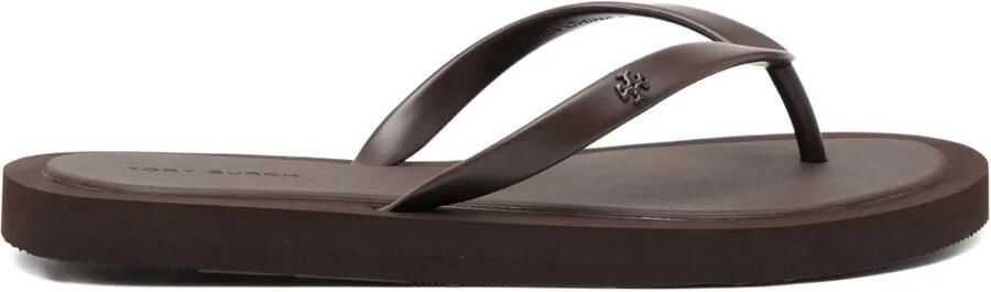 Tory Burch Kira gewatteerde teenslippers Bruin