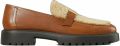 Tory Burch Leelee shearling lug loafers Bruin - Bruin