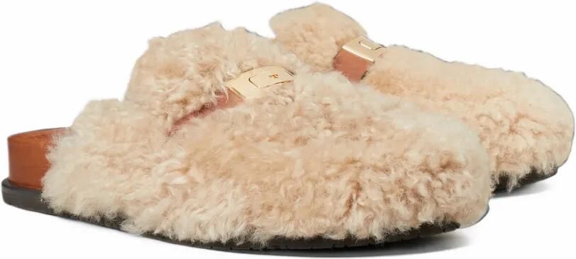 Tory Burch Leelee shearling mules Beige - Foto 4