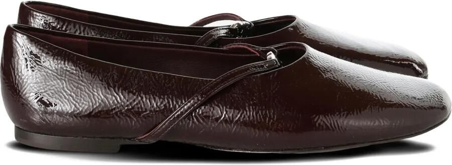 Tory Burch Leren ballerina's Bruin