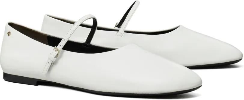 Tory Burch Leren ballerina's Wit - Foto 4