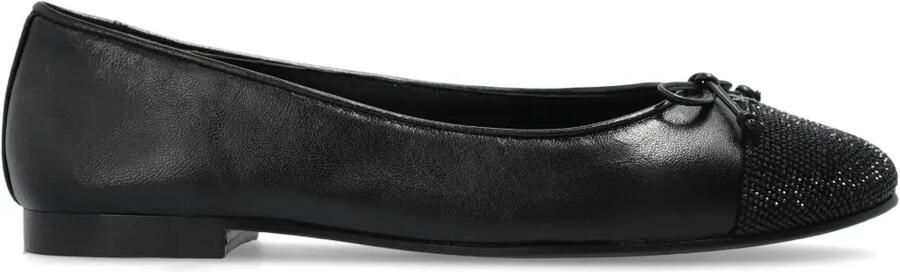Tory Burch Leren ballerina's Zwart