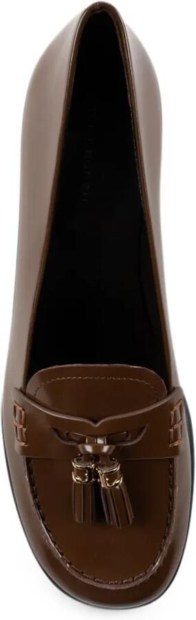 Tory Burch Leren loafers met kwastje Bruin - Foto 4