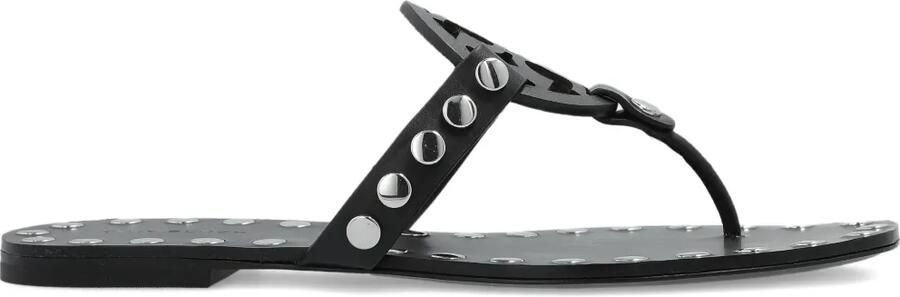 Tory Burch Leren sandalen met studs Zwart
