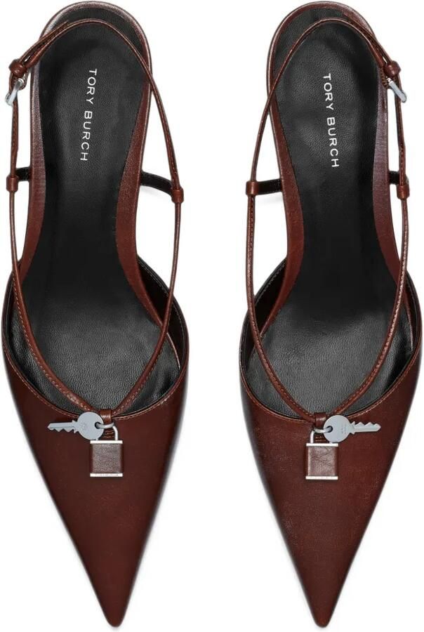 Tory Burch Lock low heel pumps Bruin - Foto 4