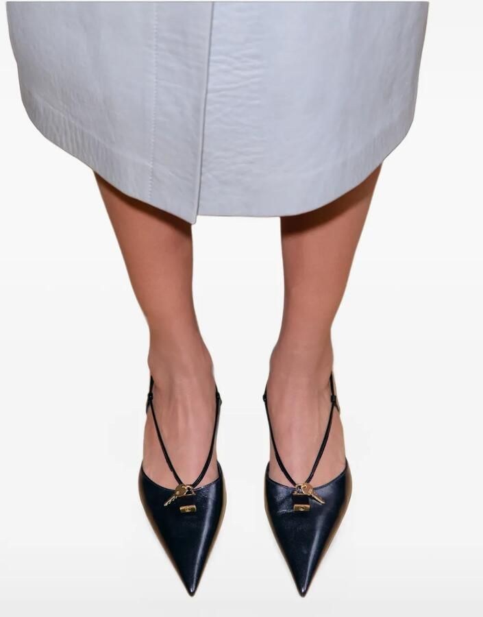 Tory Burch Lock low heel pumps Bruin - Foto 2