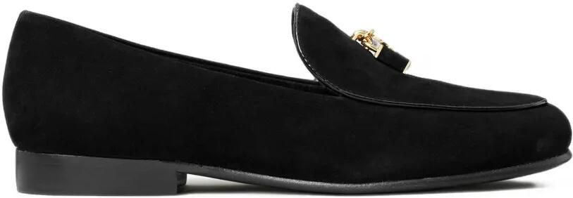 Tory Burch Lock smocking slippers Zwart
