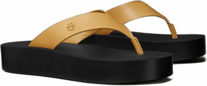 Tory Burch logo-embossed platform flip-flop Geel - Foto 4