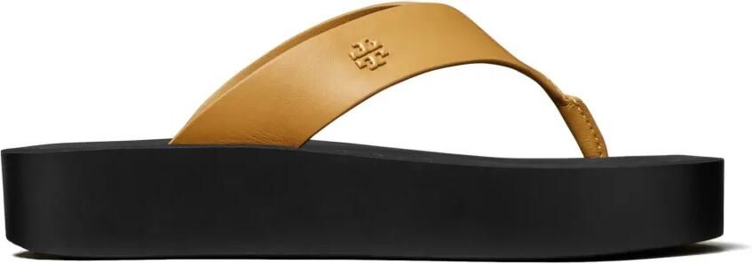 Tory Burch logo-embossed platform sandals Bruin
