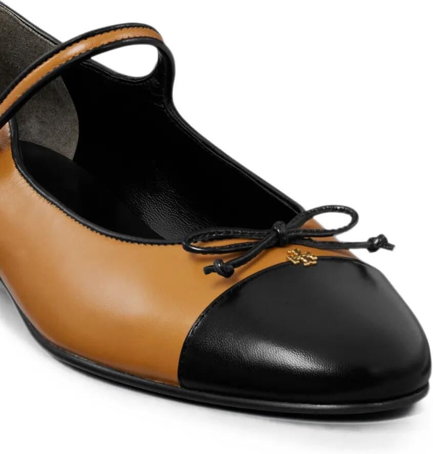 Tory Burch Mary Jane ballerina's met strik en bewerkte neus Beige - Foto 2