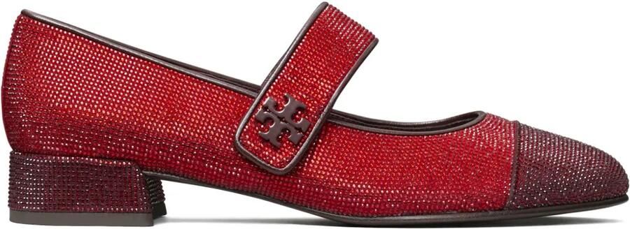 Tory Burch Mary Jane ballerina's Rood
