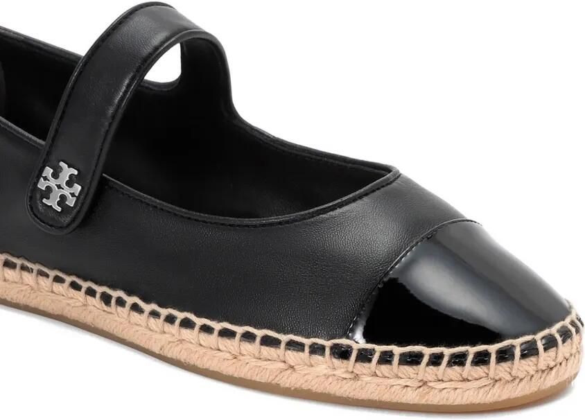 Tory Burch Mary Jane leren ballerina's met bewerkte neus Zwart - Foto 3