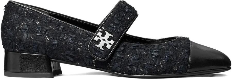 Tory Burch Mary Jane tweed pumps met puntige neus Blauw