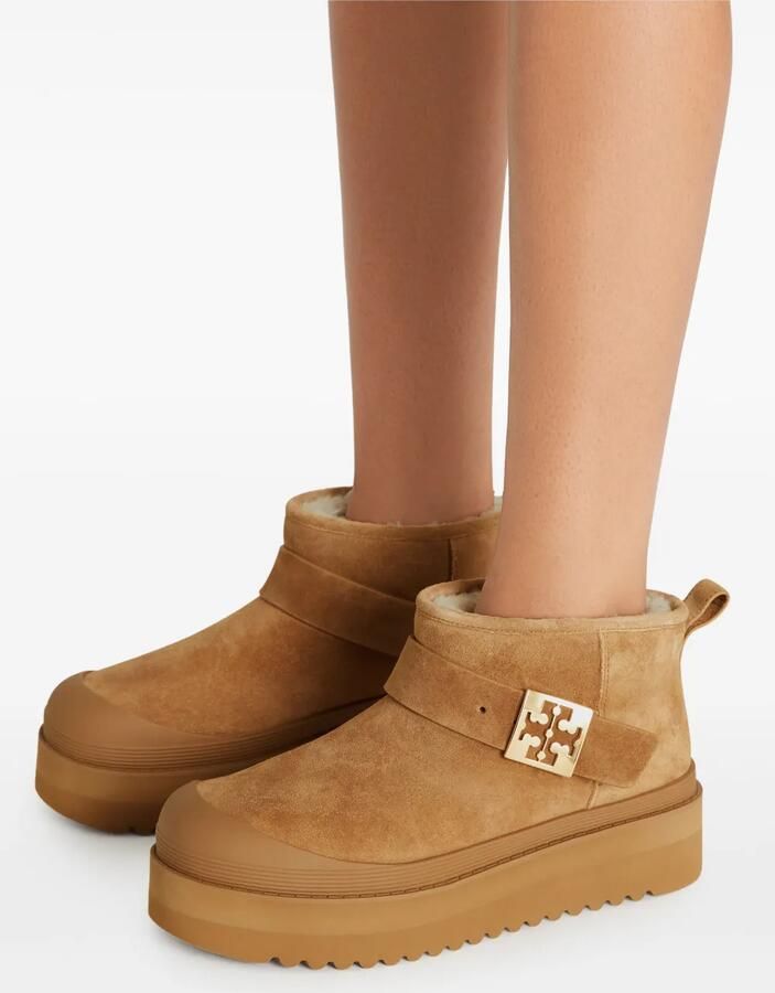 Tory Burch Mellow laarzen met plateauzool Beige - Foto 2