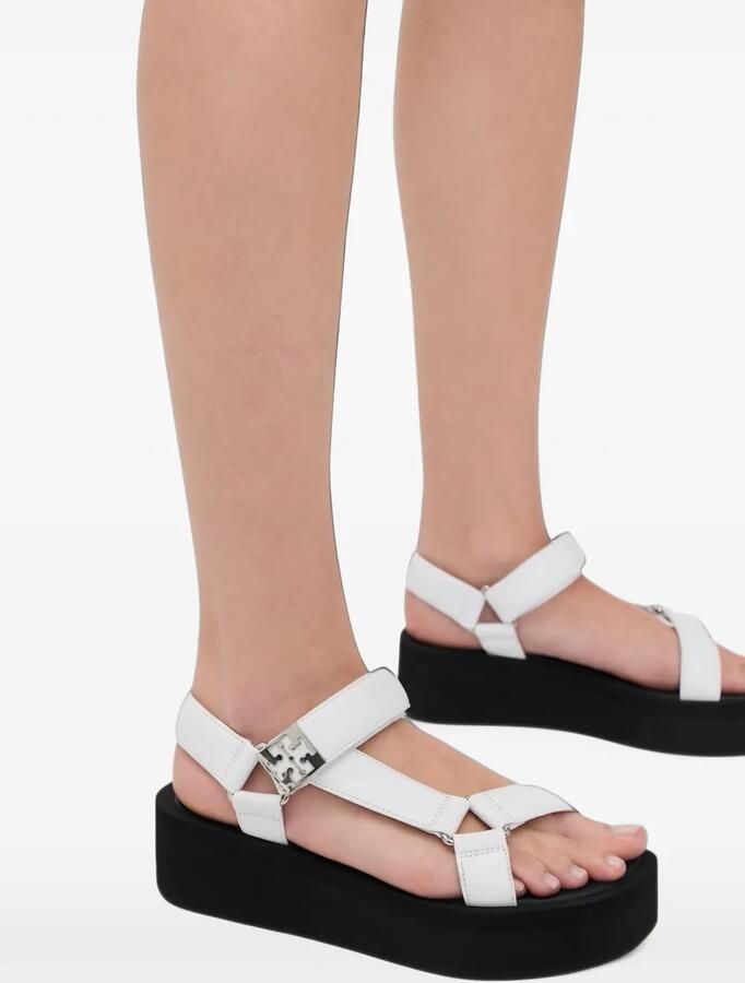Tory Burch Mellow leather platform sandals Wit - Foto 2