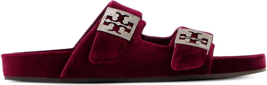 Tory Burch Mellow pavé-zetting sandalen Rood