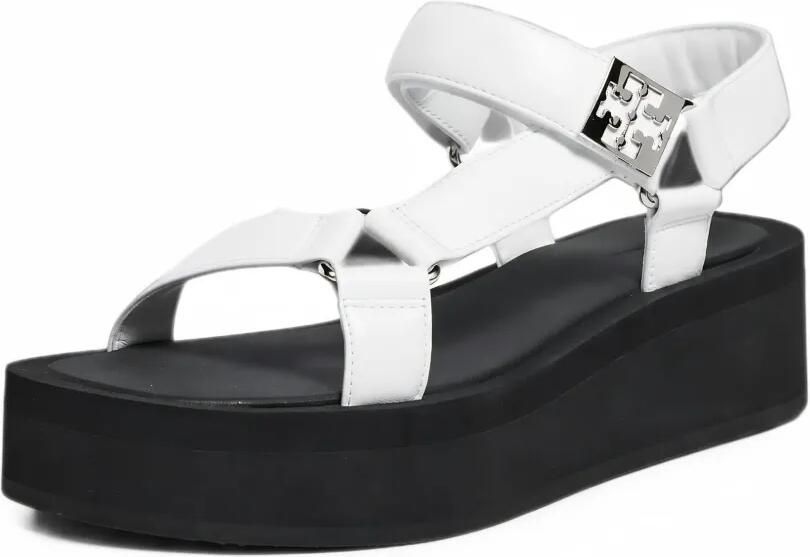 Tory Burch Mellow platform sandals Wit