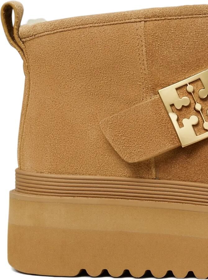 Tory Burch Mellow shearling-trim platform boots Beige - Foto 2