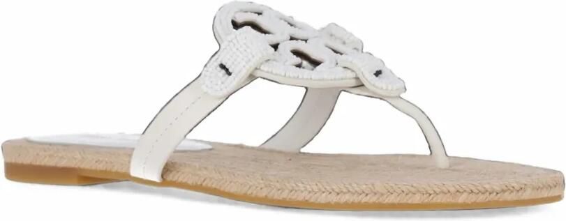 Tory Burch Miller espadrilles met kralen Wit - Foto 4