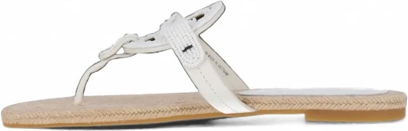Tory Burch Miller espadrilles met kralen Wit - Foto 5