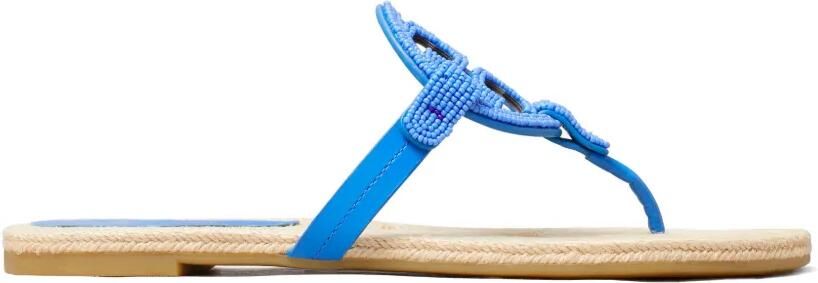 Tory Burch Miller kralen espadrilles Blauw