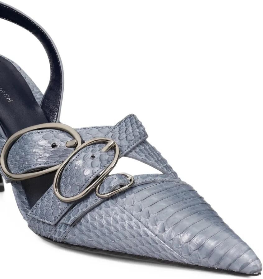Tory Burch multi buckle slingback Blauw - Foto 5