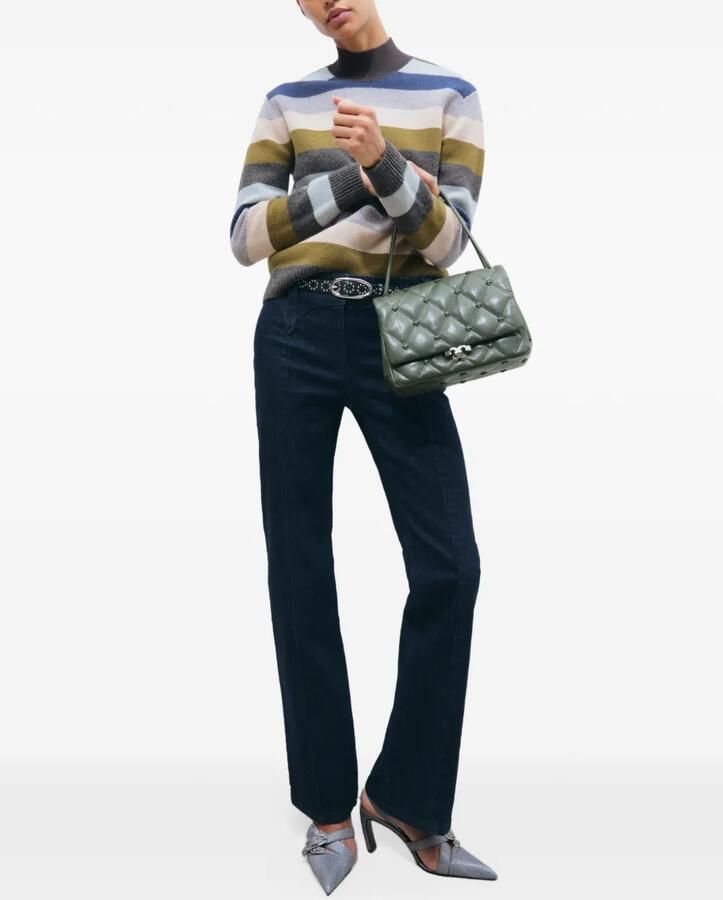 Tory Burch multi buckle slingback Blauw - Foto 4