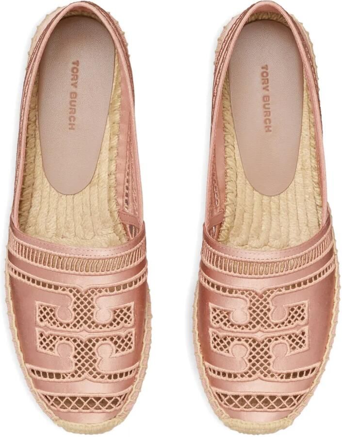 Tory Burch Open geweven espadrilles Roze - Foto 4