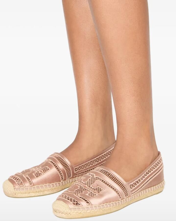 Tory Burch Open geweven espadrilles Roze - Foto 2