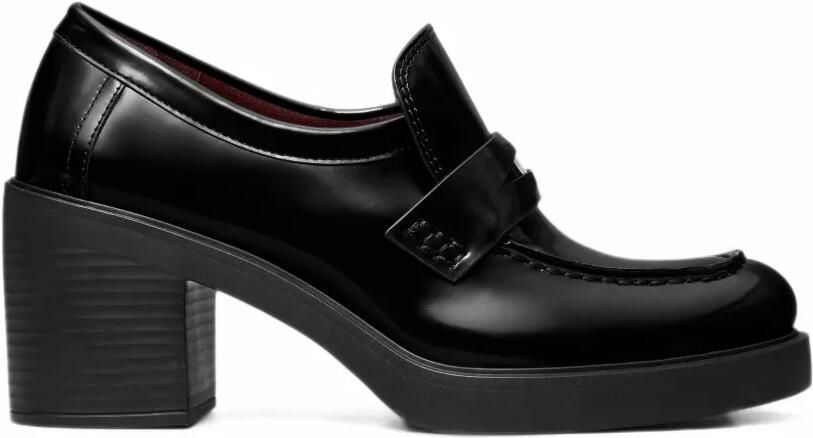 Tory Burch patent leather platform loafers Zwart