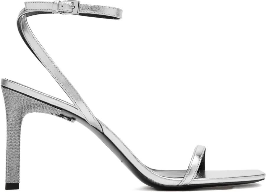 Tory Burch Pavé sandalen met hak Zilver