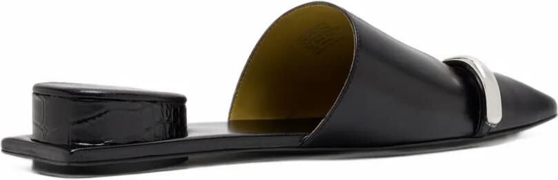 Tory Burch pierced leather mules Zwart - Foto 4