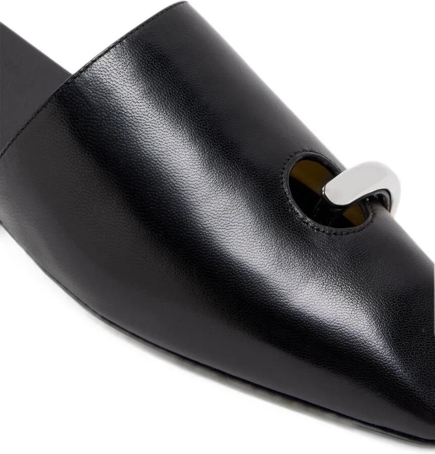 Tory Burch pierced leather mules Zwart - Foto 2
