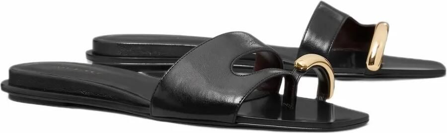 Tory Burch Pierced toe-ring slides Zwart