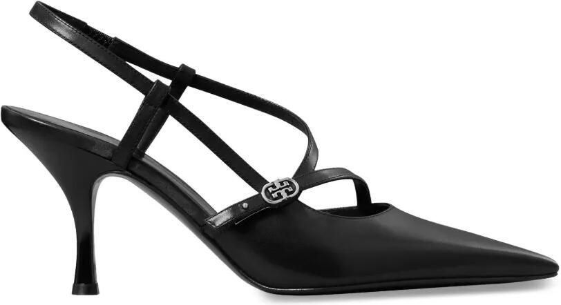 Tory Burch Pumps met dubbele T gesp Zwart