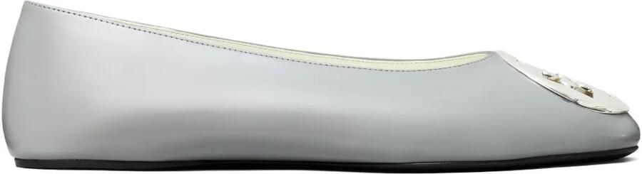 Tory Burch Reva ballerina's met logoplakkaat Grijs