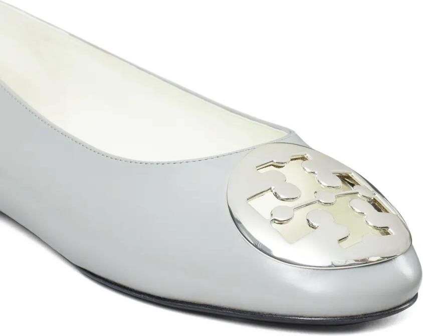 Tory Burch Reva ballerina's met logoplakkaat Grijs - Foto 4