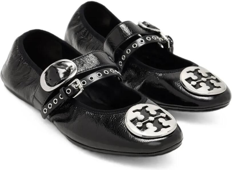 Tory Burch Reva Punk Travel ballerina's Zwart - Foto 2