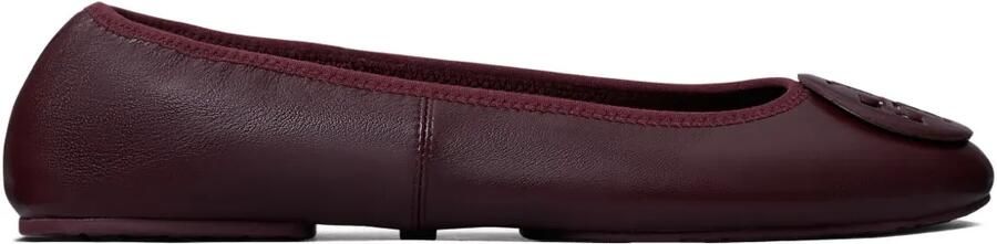 Tory Burch Reva Travel ballerina's verfraaid met logo Rood